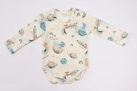 BABY 01198 Body niemowlęce dł rękaw Kosmos Ecru 68/74 BABY 01198 Body niemowlęce dł rękaw Kosmos Ecru 68/74