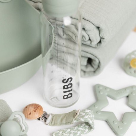 BIBS 5013250 Antykolkowa butelka szklana 110 ml Sage BIBS 5013250 Antykolkowa butelka szklana 110 ml Sage