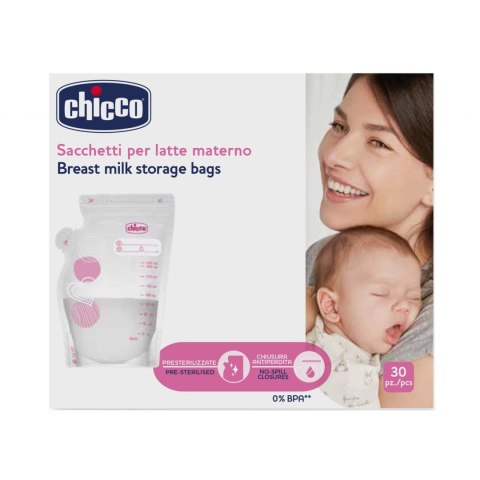 CHICCO 00002257300000 Torebki do przechowywania mleka 30 szt CHICCO 00002257300000 Torebki do przechowywania mleka 30 szt