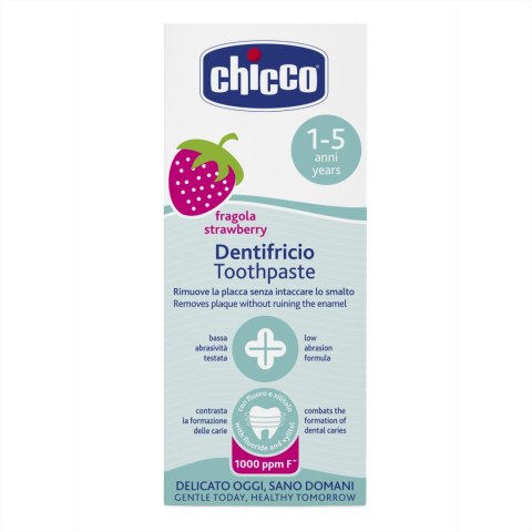 CHICCO 00007429000000 Pasta do zębów z fluorem truskawkowa 50 ml CHICCO 00007429000000 Pasta do zębów z fluorem truskawkowa 50 ml