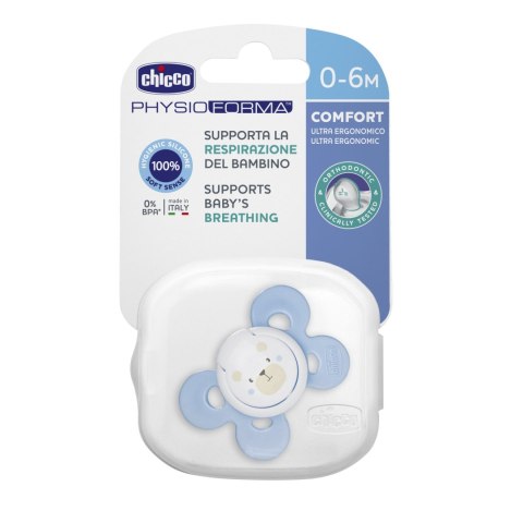 CHICCO 00074911210000 Smoczek PH COMFORT silikon 0-6m+ 1 szt CHICCO 00074911210000 Smoczek PH COMFORT silikon 0-6m+ 1 szt