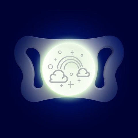 CHICCO 00075126410000 Smoczek MICRO GLOW sil 0-2m 2 szt CHICCO 00075126410000 Smoczek MICRO GLOW sil 0-2m 2 szt
