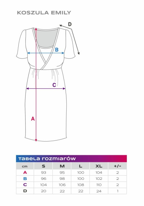 EWA 961932 LINDA Koszula ciążowa winogronowa S EWA 961932 LINDA Koszula ciążowa winogronowa S