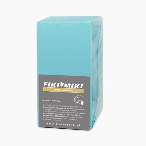 FIKI MIKI Prześcieradło Jersey 140x70 Mięta FIKI MIKI Prześcieradło Jersey 140x70 Mięta