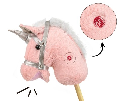 HOBBY 6084 Koń na kiju light pink