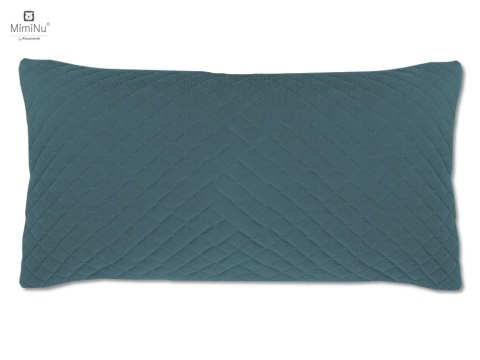 KIECZMERSKI Poduszka z poszewką VELVET pikowana 40x40/30x60 niebieska PROMOCJA!