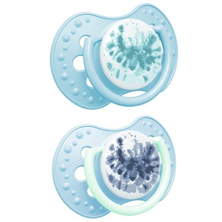 LOVI 22/918 Smoczek silikonowy dynamiczny 3-6 m 2 szt Tie Dye Blue Boy LOVI 22/918 Smoczek silikonowy dynamiczny 3-6 m 2 szt Tie Dye Blue Boy