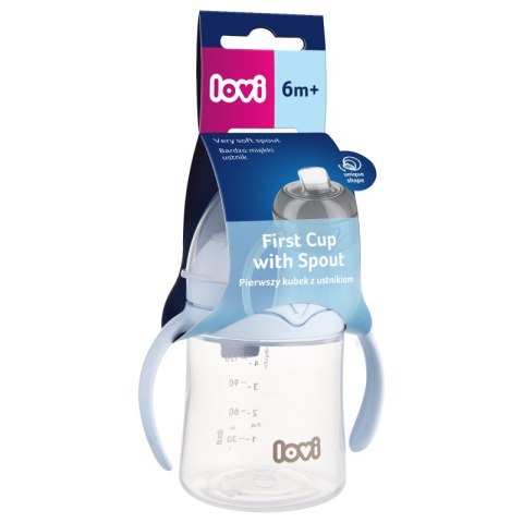 LOVI 35/358 Pierwszy kubek z ustnikiem 150ml. blue LOVI 35/358 Pierwszy kubek z ustnikiem 150ml. blue