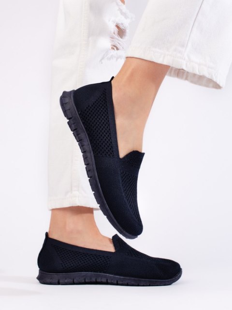 Wsuwane trampki slip on granatowe - 38 Wsuwane trampki slip on granatowe - 38