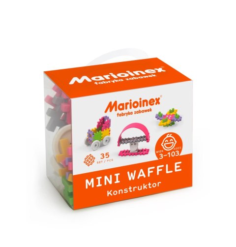 MARIOINEX 902790 Klocki waffle mini 35 szt. Konstruktor (dziewczynka) MARIOINEX 902790 Klocki waffle mini 35 szt. Konstruktor (dziewczynka)