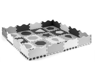 MILLY MALLY 5616 Mata piankowa puzzle 36szt. Jolly 4x4 Shapes - grey