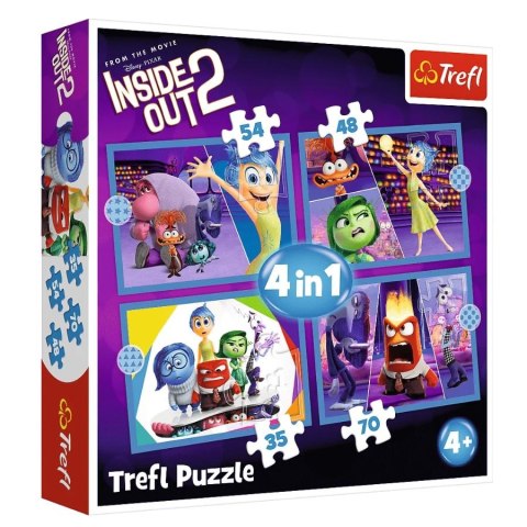 TREFL 34652 Puzzle 4w1 Emocje rządzą TREFL 34652 Puzzle 4w1 Emocje rządzą