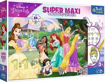 TREFL 41008 Puzzle 24 SUPER MAXI Wesołe Księżniczki TREFL 41008 Puzzle 24 SUPER MAXI Wesołe Księżniczki