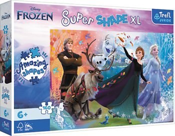 TREFL 50022 Puzzle 160 XL Odkryj świat Frozen TREFL 50022 Puzzle 160 XL Odkryj świat Frozen