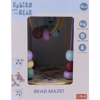 TREFL 61822 Zabawka drewniana Bead maze friends