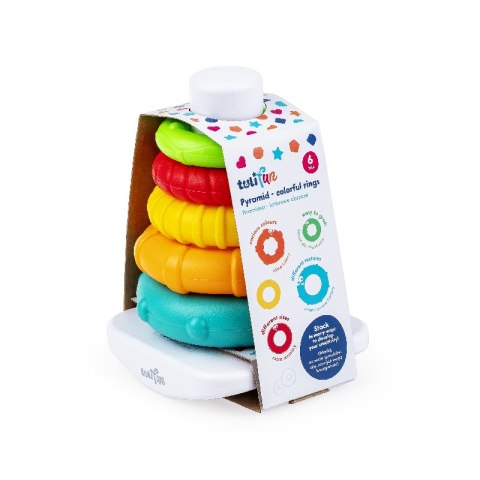 TULI FUN TF 30128 Piramidka kolorowe obręcze TULI FUN TF 30128 Piramidka kolorowe obręcze