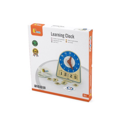 Viga 44547 Drewniany zegar -nauka godzin Viga 44547 Drewniany zegar -nauka godzin