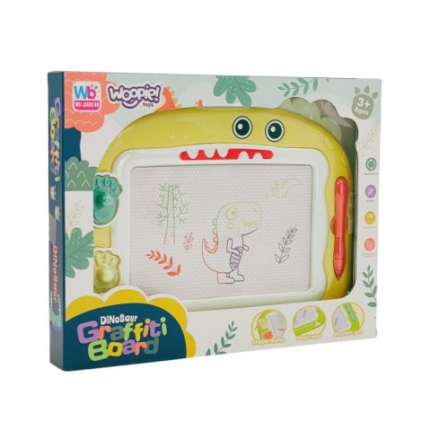WOOPIE 48181 Tablica magnetyczna Dinozaur żółta WOOPIE 48181 Tablica magnetyczna Dinozaur żółta