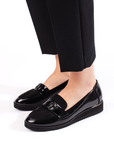 Eleganckie lordsy damskie czarne - 36