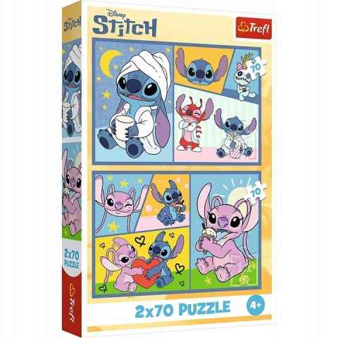 TREFL 34444 Puzzle 2x70 Ze Stitchem nie ma nudy TREFL 34444 Puzzle 2x70 Ze Stitchem nie ma nudy