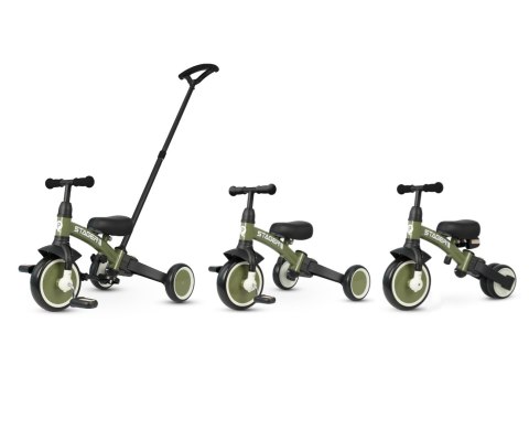 MILLY MALLY 6277 Rowerek trójkołowy Stager 3w1 green
