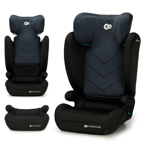 KINDERKRAFT Fotelik samochodowy I-SPARK i-size 100-150cm black KINDERKRAFT Fotelik samochodowy I-SPARK i-size 100-150cm black