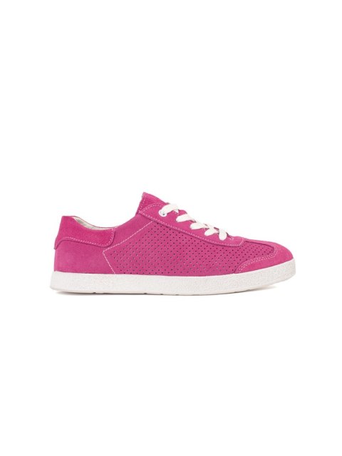 Różowe sneakersy ażurowe ze skóry naturalnej - 38 Różowe sneakersy ażurowe ze skóry naturalnej - 38