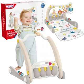 WOOPIE 49300 Mata z pałąkiem pchacz 2w1 pianinko