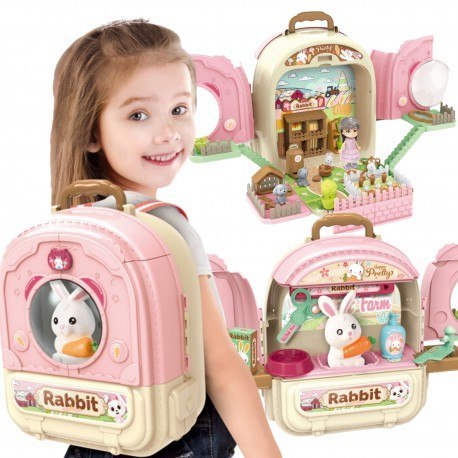 WOOPIE 50070 Królik w Plecaku 3w1 Domek i Farma WOOPIE 50070 Królik w Plecaku 3w1 Domek i Farma