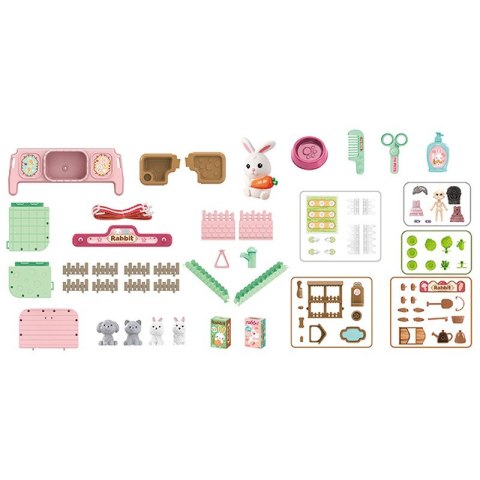 WOOPIE 50070 Królik w Plecaku 3w1 Domek i Farma WOOPIE 50070 Królik w Plecaku 3w1 Domek i Farma