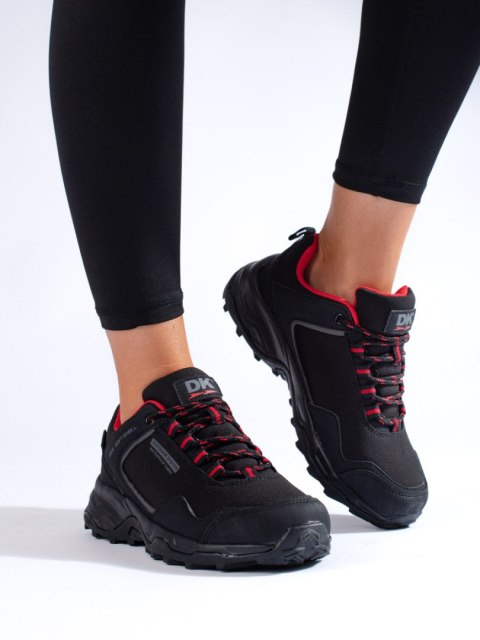 Buty trekkingowe damskie DK Waterproof czarne z czerwonymi wstawkami - 40 Buty trekkingowe damskie DK Waterproof czarne z czerwonymi wstawkami - 40