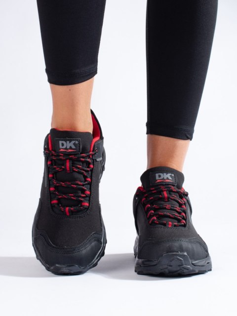 Buty trekkingowe damskie DK Waterproof czarne z czerwonymi wstawkami - 40 Buty trekkingowe damskie DK Waterproof czarne z czerwonymi wstawkami - 40