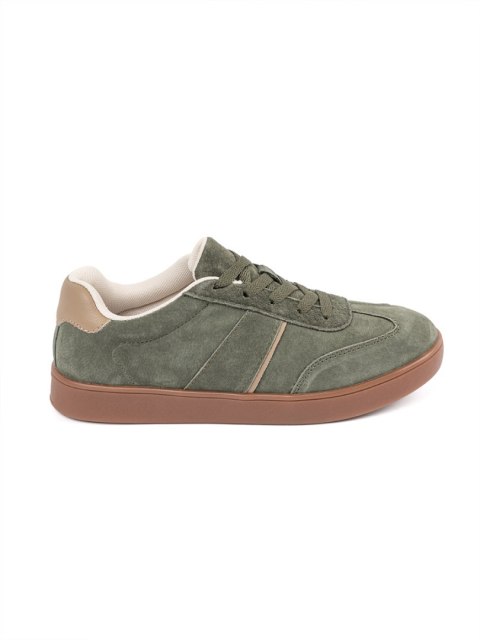 Zamszowe zielone sneakersy Sergio Leone - 40 Zamszowe zielone sneakersy Sergio Leone - 40