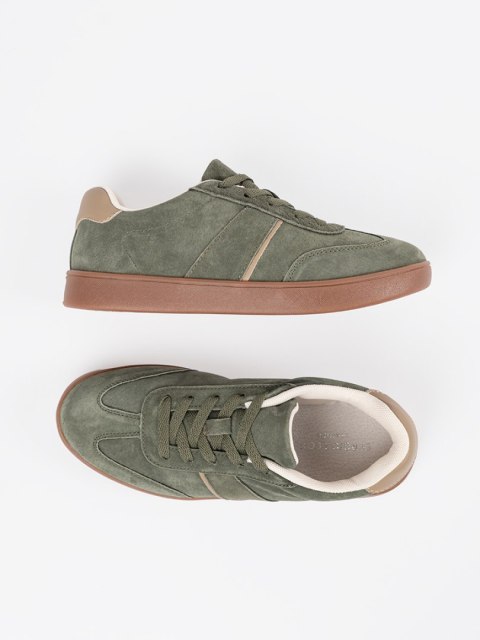 Zamszowe zielone sneakersy Sergio Leone - 40 Zamszowe zielone sneakersy Sergio Leone - 40