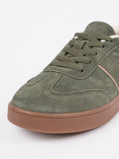 Zamszowe zielone sneakersy Sergio Leone - 40 Zamszowe zielone sneakersy Sergio Leone - 40