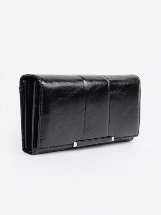 Elegancki portfel damski czarny - one size