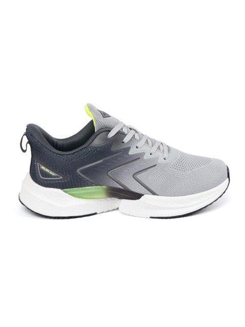 Szare buty sportowe z zielonym elementem - 38 Szare buty sportowe z zielonym elementem - 38
