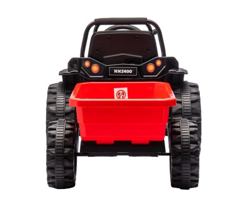 MILLY MALLY 5741 Pojazd na akumulator Traktor z przyczepą Farmer Red