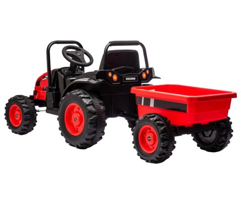 MILLY MALLY 5741 Pojazd na akumulator Traktor z przyczepą Farmer Red