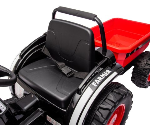 MILLY MALLY 5741 Pojazd na akumulator Traktor z przyczepą Farmer Red