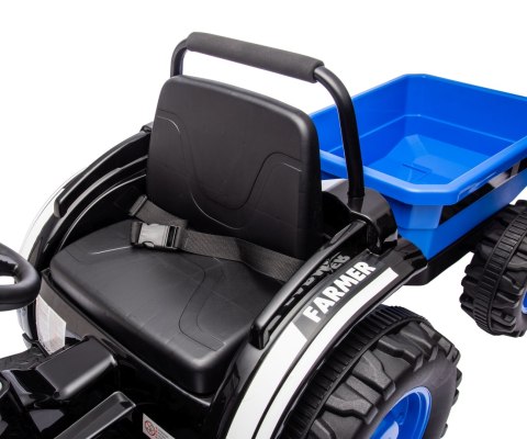 MILLY MALLY 5742 Pojazd na akumulator Traktor z przyczepą Farmer Blue
