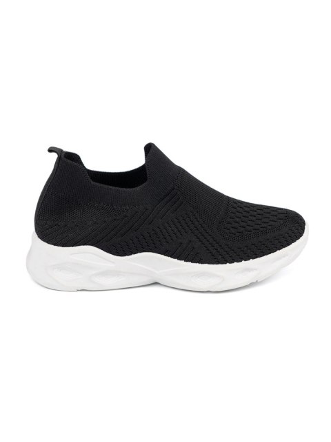 Czarne buty sportowe damskie wsuwane - 36 Czarne buty sportowe damskie wsuwane - 36