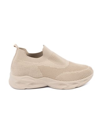 Lekkie buty sportowe wsuwane beż - 40