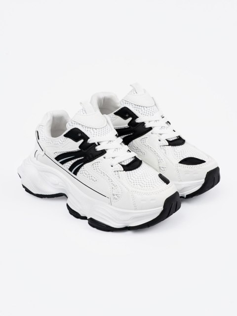 Sneakersy na grubej podeszwie białe - 39 Sneakersy na grubej podeszwie białe - 39