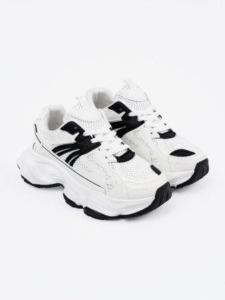 Sneakersy na grubej podeszwie białe - 40