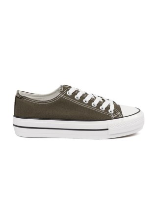 Trampki damskie ciemnozielone - 38