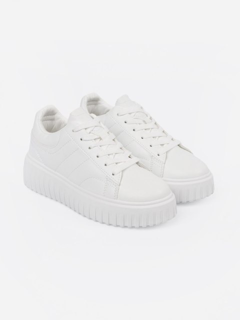 Białe sneakersy damskie - 39 Białe sneakersy damskie - 39