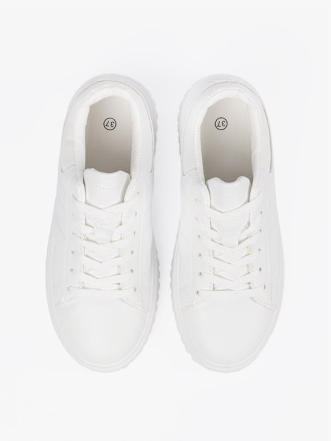Białe sneakersy damskie - 39 Białe sneakersy damskie - 39
