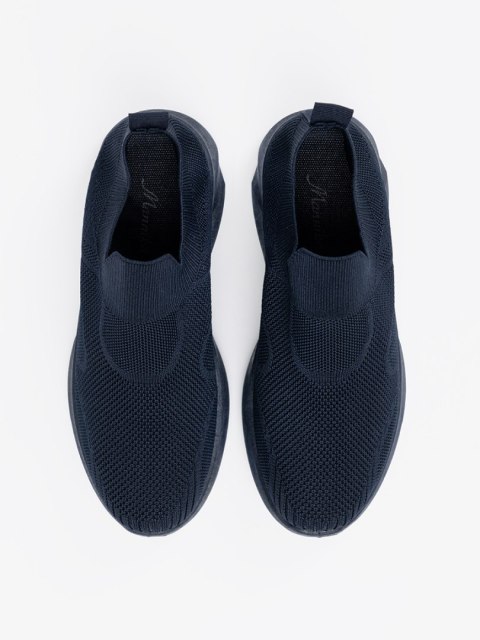 Damskie wsuwane buty sportowe granatowe - 39 Damskie wsuwane buty sportowe granatowe - 39