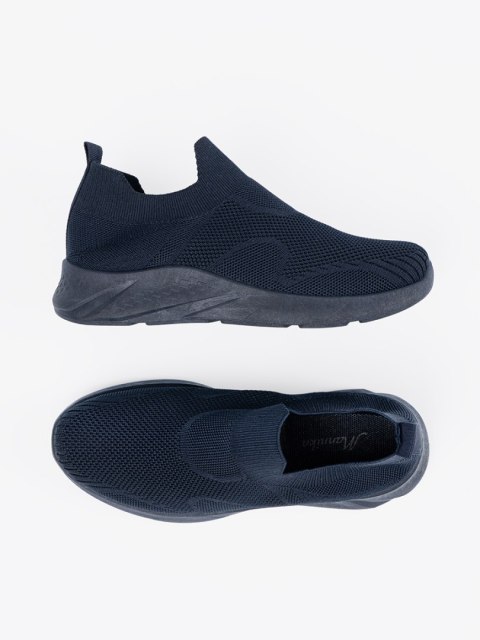 Damskie wsuwane buty sportowe granatowe - 39 Damskie wsuwane buty sportowe granatowe - 39